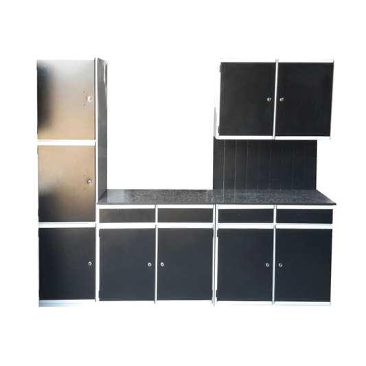 3 Pc Irish Black White Steel Kitchen Unit