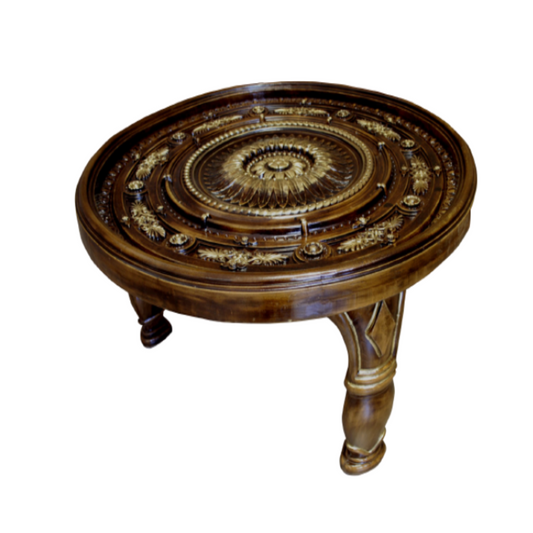 Carousel Coffee Table - Cream & Gold-Phoenix Poly